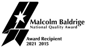 Baldrige Two-Time Award Recipient logo